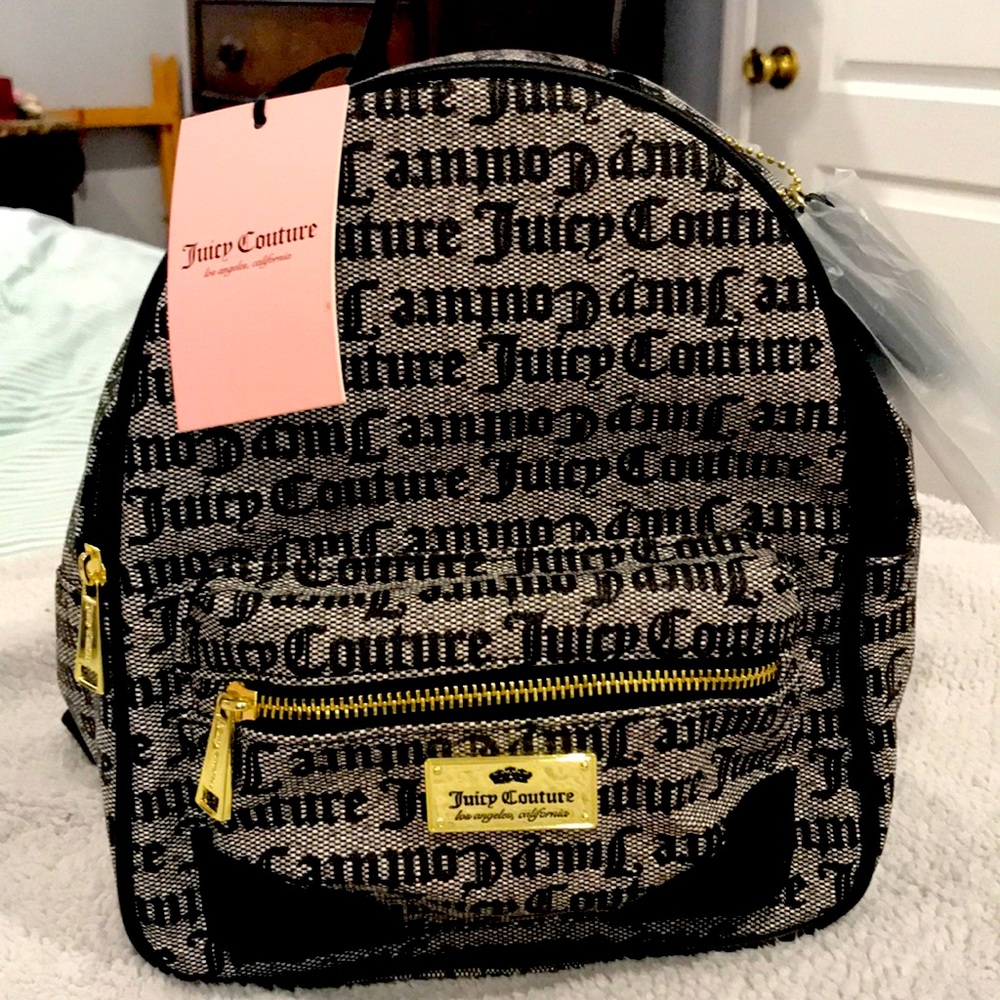 Brand new tags on backpack